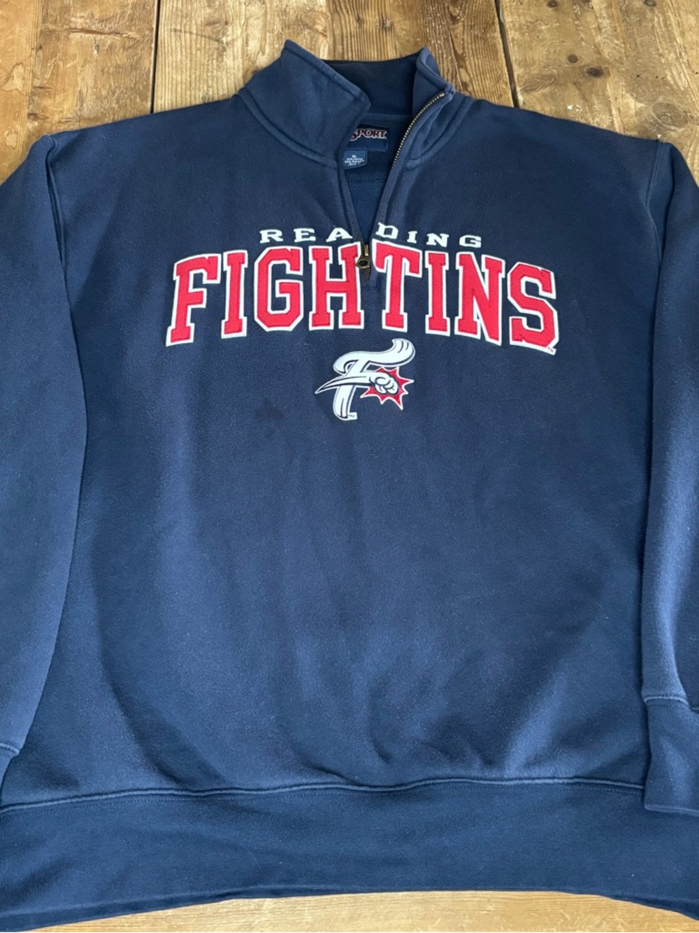 Jansport Reading Fightin Phils' Phillies 1/4 Zip Sweatshirt Minor League MiLB